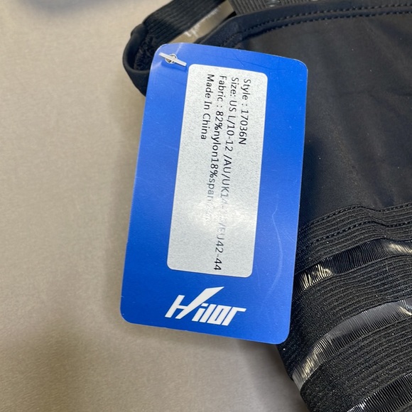 Hilor Black One Piece Front Crossover Swimwear - Picture 5 of 5